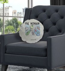Kişiye Özel İsimli İç Mimar Tasarımlı Dekoratif Kırlent Yastık-3
