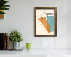 BK Home Doğal Masif Ahşap Çerçeveli Tablo-92