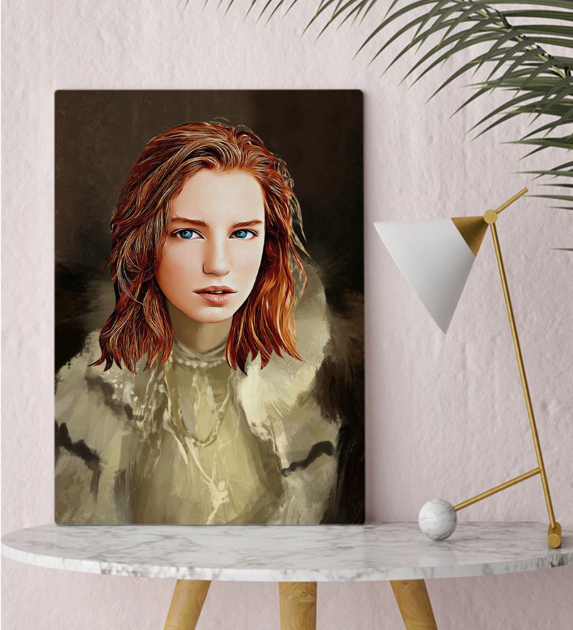 Kişiye Özel Rönesans Tasarımlı Kanvas Tablo 30x50cm-8