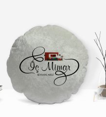 Kişiye Özel İsimli İç Mimar Tasarımlı Dekoratif Kırlent Yastık-2