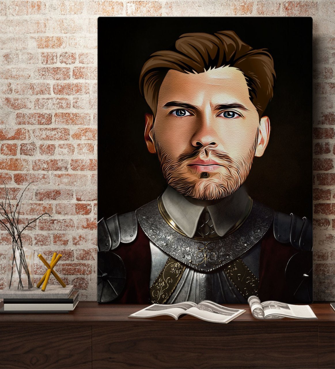 Kişiye Özel Rönesans Tasarımlı Kanvas Tablo 70x100cm-7
