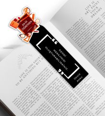 BK Gift Kişiye Özel İsimli Öğretmenler Günü Tasarımlı Kupa Bardak ve Ahşap Kitap Ayracı Hediye Seti -11, Öğretmene Hediye, Öğretmenler Günü