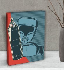 BK Gift Boks Tasarımlı Dekoratif Mini Kanvas Tablo 15x20cm-1