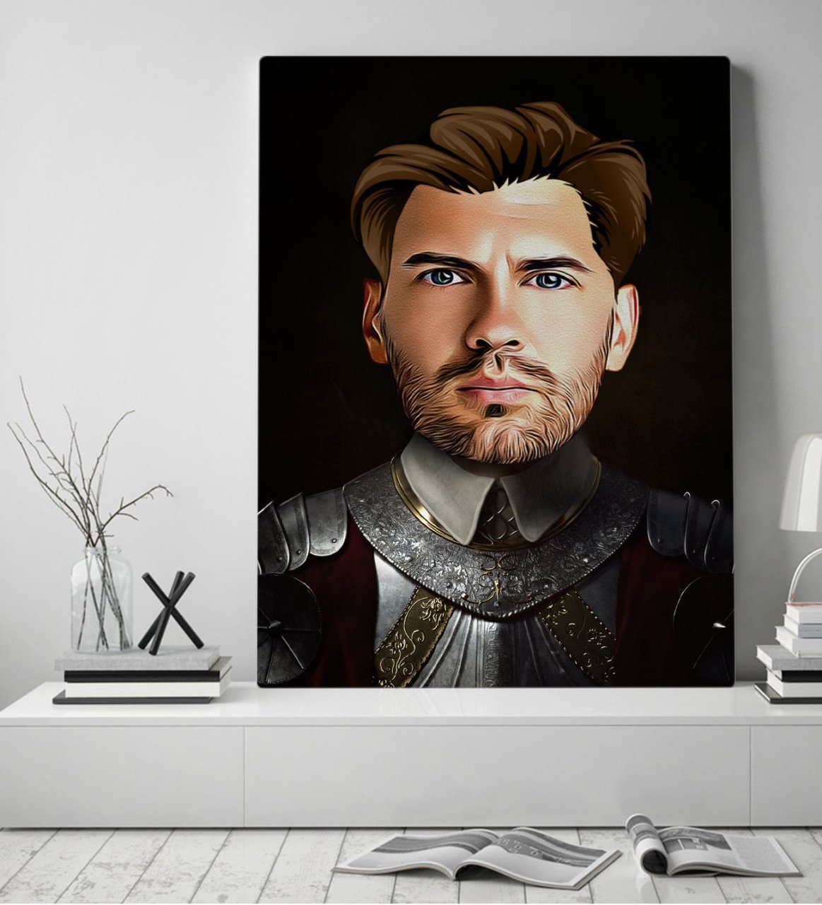 Kişiye Özel Rönesans Tasarımlı Kanvas Tablo 50x70cm-7