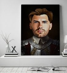 Kişiye Özel Rönesans Tasarımlı Kanvas Tablo 50x70cm-7
