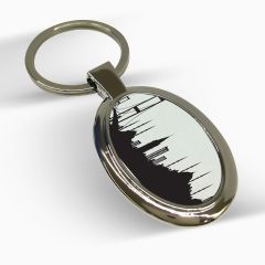 Kişiye Özel Oval Metal Anahtarlık