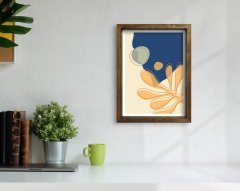 BK Home Doğal Masif Ahşap Çerçeveli Tablo-89