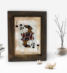 BK Gift Dekoratif Doğal Masif Ahşap Çerçeve 15x20cm-56