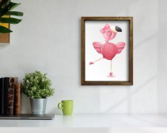 BK Home Doğal Masif Ahşap Çerçeveli Tablo-87