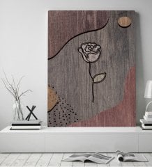 BK Home Gül Tasarımlı Kanvas Tablo 50x70cm-1