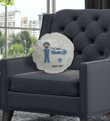 Kişiye Özel İsimli Hemşir Tasarımlı Dekoratif Kırlent Yastık-1