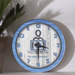 Kişiye Özel Mesleki Radyolojist Ahşap Duvar Saati - 1