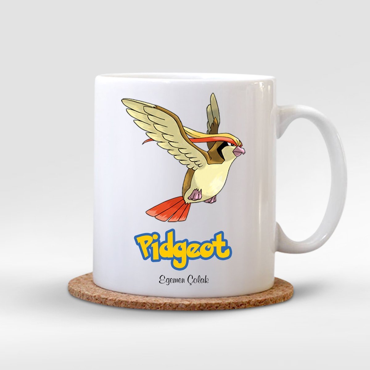 Kişiye Özel Pokemon Pidgeot Beyaz Kupa Bardak