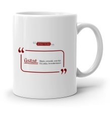 Kişiye Özel Üstat Beyaz Kupa Bardak - 1