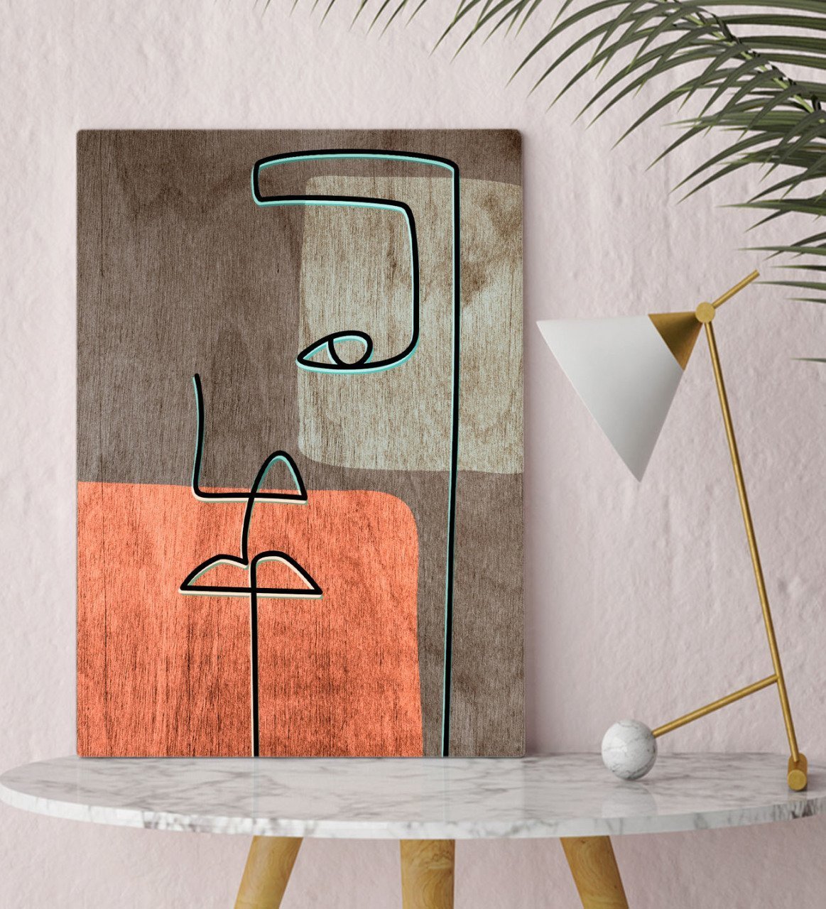 BK Home Picasso Style Tasarımlı Kanvas Tablo 30x50cm-7