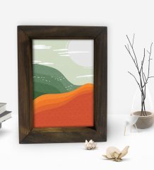 BK Gift Dekoratif Doğal Masif Ahşap Çerçeve 15x20cm-51