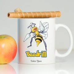 Kişiye Özel Pokemon Beedrill Beyaz Kupa Bardak