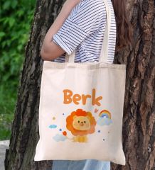 BK Kids Kişiye Özel Kırmızı Hastane Çıkışı, Anneye Hediye, İsimli Bez Çanta, Yeni Doğan Bebek Giyim Hediyesi, 8 Parça Bebek Hediye Seti-4