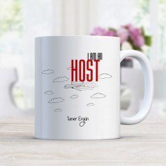 Kişiye Özel Mesleki Host Beyaz Kupa Bardak - 001