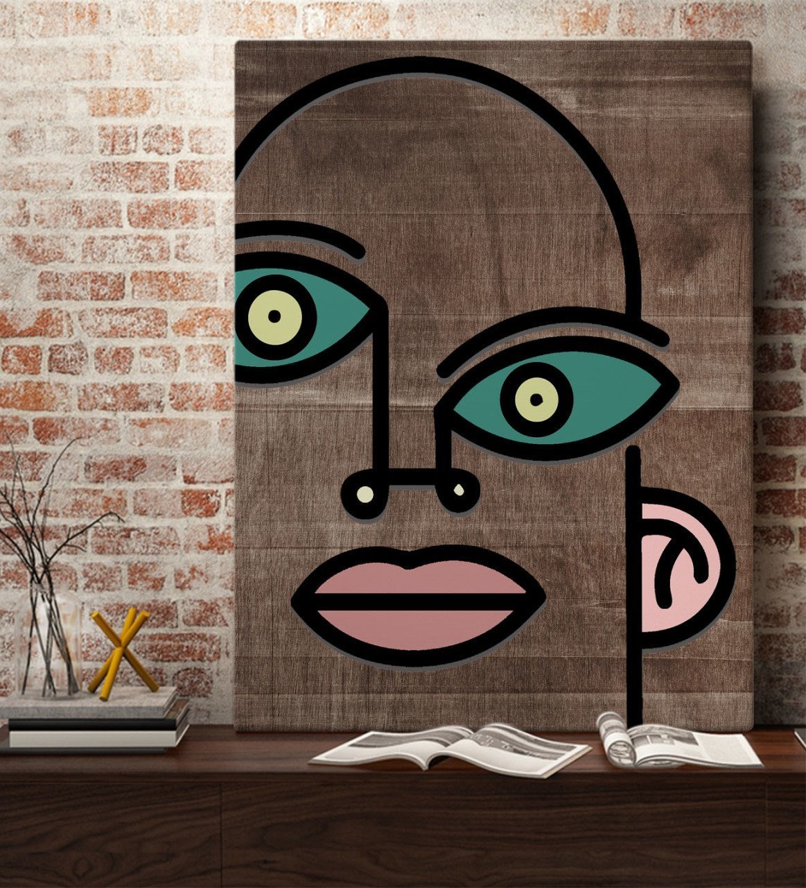 BK Home Picasso Style Tasarımlı Kanvas Tablo 70x100cm-1
