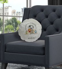 Kişiye Özel İsimli Harita Mühendisi Tasarımlı Dekoratif Kırlent Yastık-1