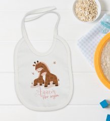BK Kids Annem Her Şeyim Tasarımlı Bebek Body Zıbın ve Mama Önlüğü Hediye Seti - Model 2