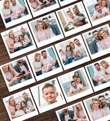 Kişiye Özel 12 Adet Fotoğraf Baskılı Pola Kart