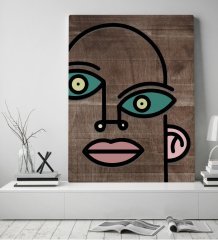 BK Home Picasso Style Tasarımlı Kanvas Tablo 50x70cm-1