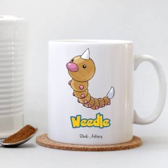 Kişiye Özel Pokemon Weedle Beyaz Kupa Bardak