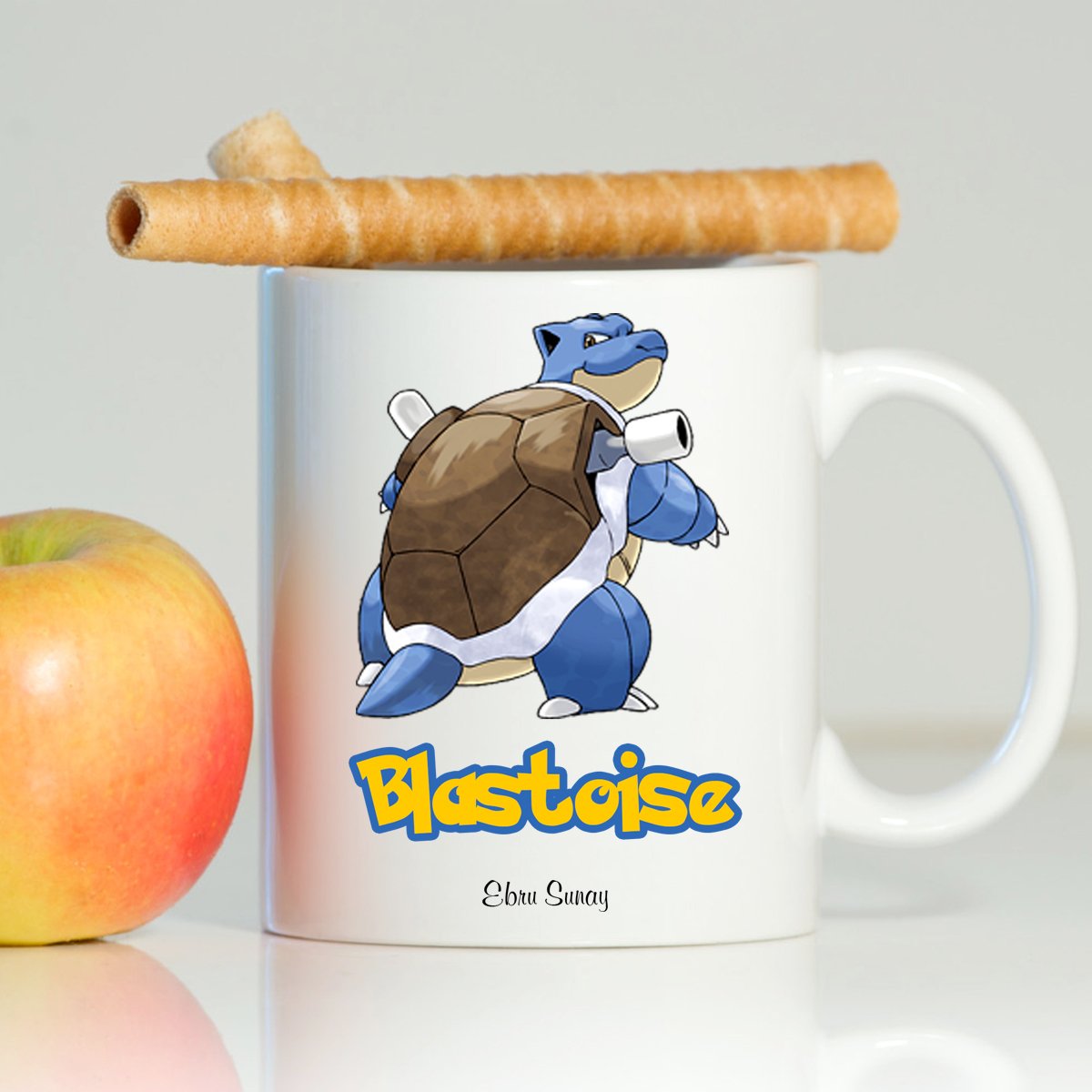 Kişiye Özel Pokemon Blastoise Beyaz Kupa Bardak