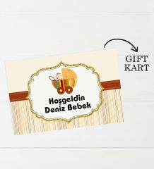 BK Kids Kişiye Özel Kırmızı Hastane Çıkışı, Anneye Hediye, İsimli Bez Çanta, Yeni Doğan Bebek Giyim Hediyesi, 8 Parça Bebek Hediye Seti-1