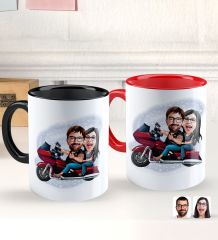 BK Gift Kişiye Özel Sevgililer Karikatürlü 2’li Defter Kupa Hediye Seti, Sevgiliye Hediye, Sevgililer Günü Hediyesi