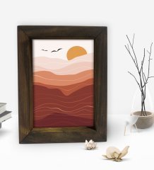 BK Gift Dekoratif Doğal Masif Ahşap Çerçeve 15x20cm-47