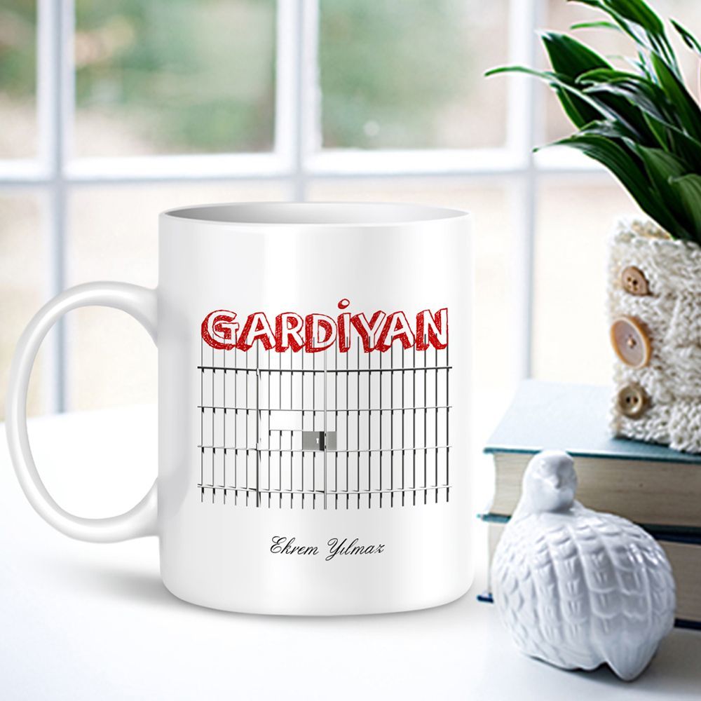 Kişiye Özel Mesleki Gardiyan Beyaz Kupa Bardak - 001