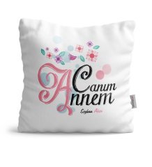 Kişiye Özel Canım Annem Saten Yastık - 18