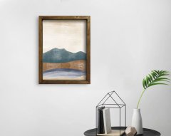 BK Home Doğal Masif Ahşap Çerçeveli Tablo-75