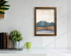BK Home Doğal Masif Ahşap Çerçeveli Tablo-75