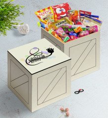 Kişiye Özel Güzellik Uzmanı Ahşap Kutuda Nostaljik Lezzetler Hediye Seti-1