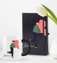 BK Gift Kişiye Özel Sevgili Temalı 2’li Defter Kupa Hediye Seti, Sevgiliye Hediye, Sevgililer Günü Hediyesi-13