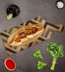 BK Gift Modern Art Tasarımlı Dikdörtgen Şeklinde Doğal Ahşap Servis ve Sunum Tabağı Model 17