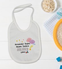 BK Kids Anneannem Tasarımlı Bebek Body Zıbın ve Mama Önlüğü Hediye Seti - Model 1