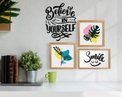 BK Home Dekoratif 3’lü Retro Ahşap Tablo ve Konsept Duvar Dekoru-11