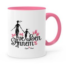 Kişiye Özel Annem ve Ben Pembe Kupa Bardak - 1