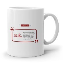 Kişiye Özel Aşık Beyaz Kupa Bardak - 1-2