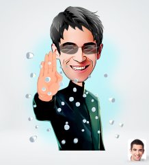Kişiye Özel Matrix Neo Karikatürlü Sosyal Medya Dijital Profil Fotoğrafı - Model 1