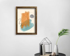 BK Home Doğal Masif Ahşap Çerçeveli Tablo-72