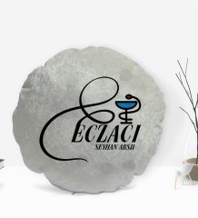 Kişiye Özel İsimli Eczacı Tasarımlı Dekoratif Kırlent Yastık-7