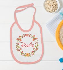 BK Kids Kişiye Özel İsimli 5 Parça Pembe Bebek Body Zıbın ve Battaniye Hediye Seti, Yeni Doğan Bebek Giyim Hediyesi-4