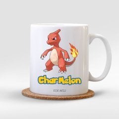 Kişiye Özel Pokemon Charmelon Beyaz Kupa Bardak