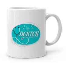 Kişiye Özel Mesleki Doktor Beyaz Kupa Bardak - 14
